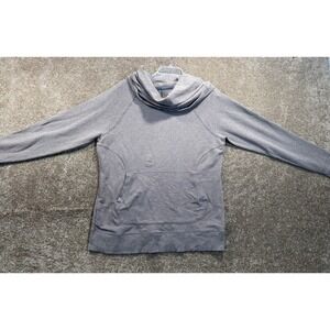 LL Bean Cowl Neck Sweatshirt Womens Large - Pockets Beige - Small Spot